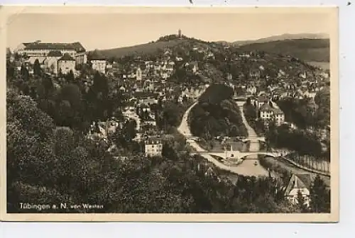 Tübingen Gesamtansicht von Westen gl1940 39.090