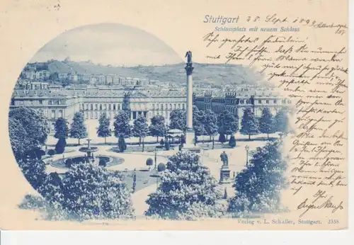 Stuttgart-Schloßplatz mit Neuem Schloß gl1899 62.731