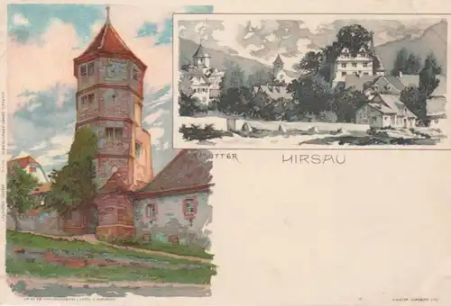 Hirsau - K. Mutter, Teilansicht, Turm ngl 63.035