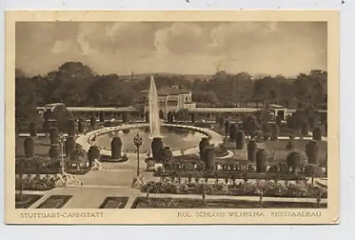 Stuttgart-Cannstatt, Kgl. Schloß Wilhelma gl1919 35.544