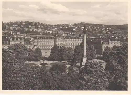 Stuttgart - Schloßplatz mit Neuem Schloß ngl 62.575