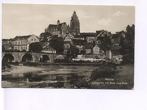 Wetzlar Lahnpartie Blick zum Dom gl1932 17.953