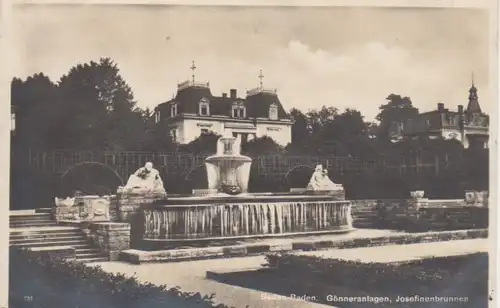 Baden-Baden, Gönneranlagen, Brunnen glca1920 62.380