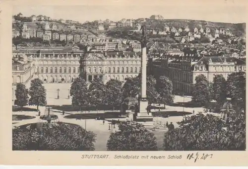 Stuttgart-Schloßplatz mit Neuem Schloß gl1920 62.732