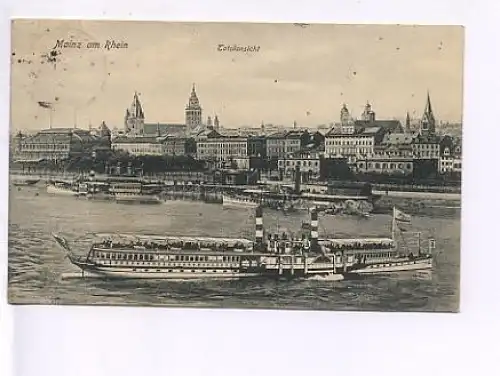 Mainz a.Rhein Totalansicht gl1911 18.327