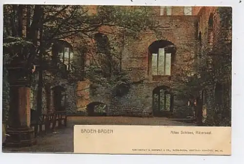 Baden-Baden - Altes Schloß, Rittersaal ngl 38.660