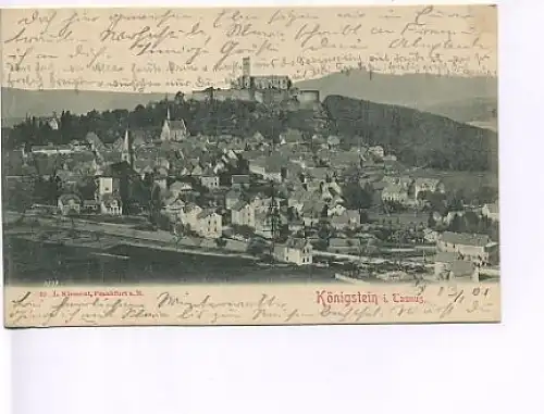 Königstein i.Taunus Gesamtansicht gl1901 18.105