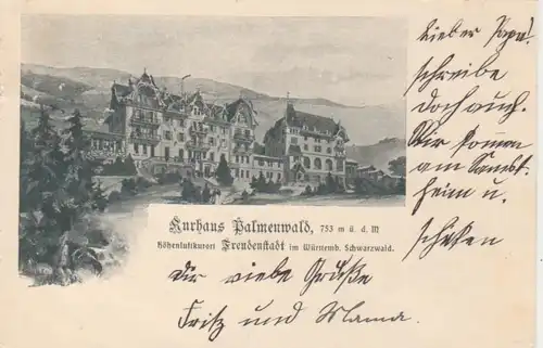 Freudenstadt, Kurhaus Palmenwald gl1903 62.977