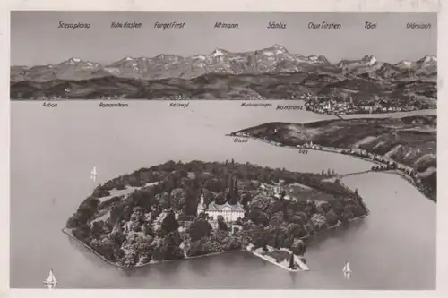 Insel Mainau im Bodensee - Gesamtansicht gl1952 62.831