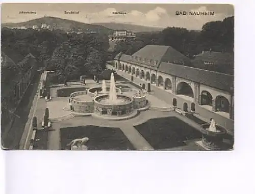 Bad Nauheim Die Brunnenanlage u.Kurhaus gl1927 18.108