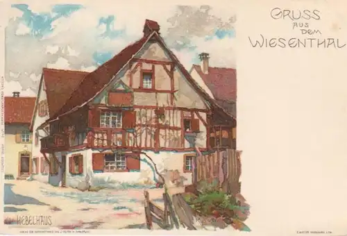 Gruss Wiesenthal Hebelhaus Malerei ngl 63.075