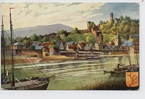 Hirschhorn a.Neckar Ansicht GG.ROTHGEB gl1918 30.127