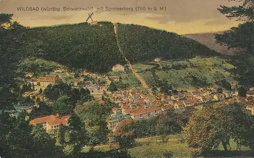 Bad Wildbad mit Sommerberg gl1924 133.619