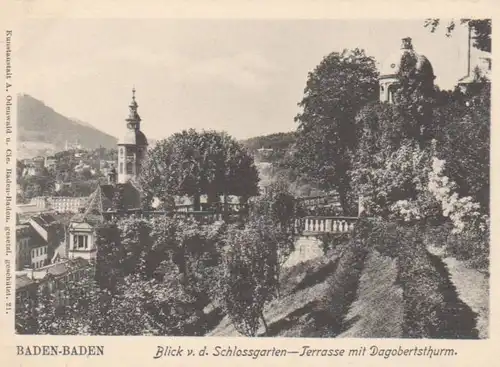 Baden-Baden Blick v.d. Schlossgarten ngl 63.081