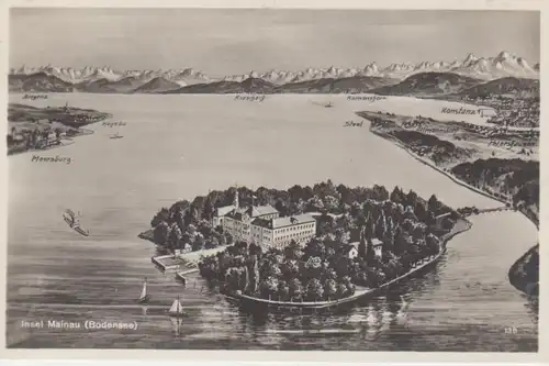 Insel Mainau im Bodensee - Gesamtansicht ngl 62.838