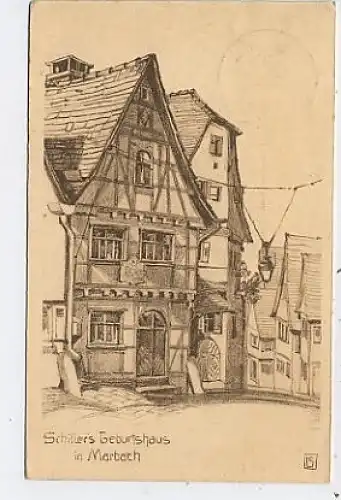 Schillers Geburtshaus in Marbach gl1919 38.991