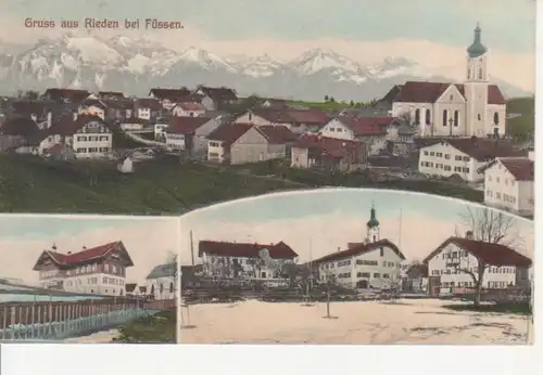 Rieden/Füssen Teilansichten feldpgl1916 66.240