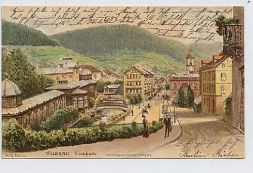 Wildbad Schwarzwald Trinkhalle gl1905 30.305