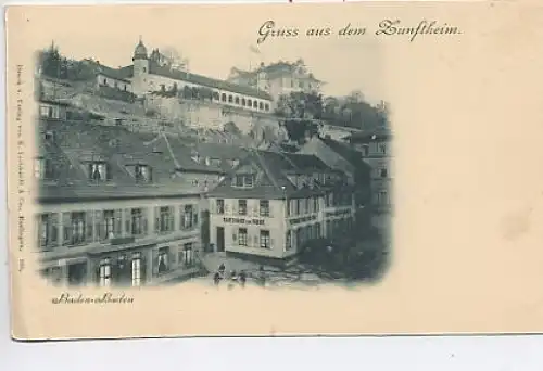 Baden-Baden, Gruß aus dem Zunftheim ngl 38.431