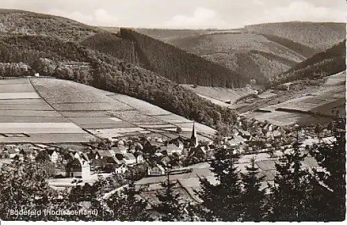 Bödefeld Hochsauerland Ansicht von oben gl1957 B0.278