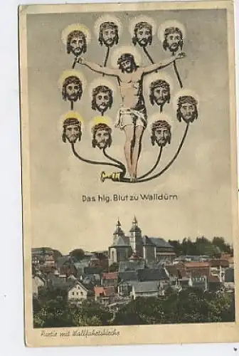 Walldürn. Partie mit Wallfahrtskirche gl1954 38.729