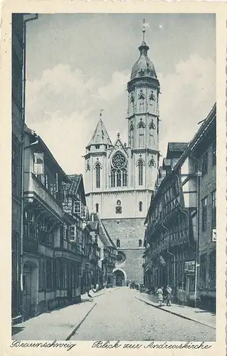 Braunschweig Blick zur Andreaskirche ngl 116.908