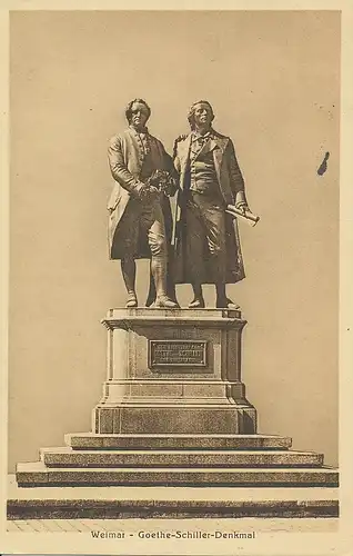 Weimar Goethe-Schiller-Denkmal gl1916 114.271