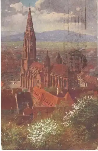 Freiburg i.Br. Münster vom Schloßberg gl1918 23.976