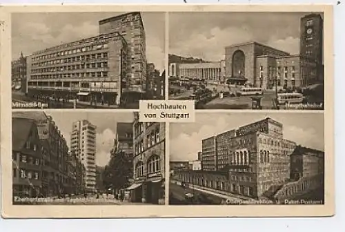 Hochbauten von Stuttgart gl1930 38.518