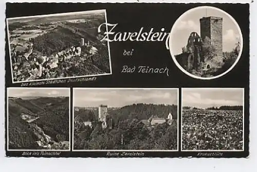 Zavelstein bei Bad Teinach-Teilansichten gl1953 38.799