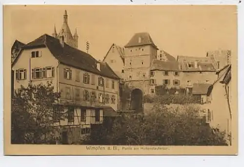 Wimpfen a.B.. Partie am Hohenstaufentor ngl 38.434