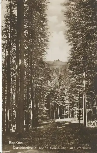 Eisenach Durchblick Hohe Sonne zur Wartburg ngl 114.273