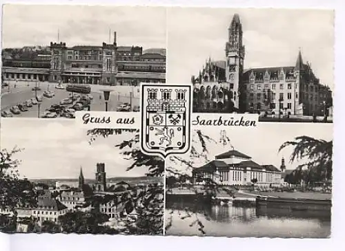 Gruß aus Saarbrücken 4 Ansichten gl1961 17.587