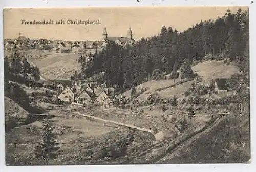 Freudenstadt mit Christophstal gl1909 38.686