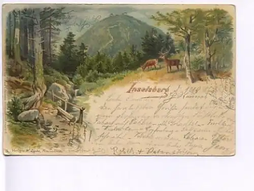 Inselsberg Thür. Litho gl1906 16.964