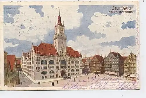 Stuttgart - Neues Rathaus gl1905 38.524