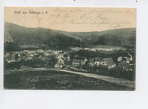 Gruß aus Schönau - Teilansicht gl1907 38.855