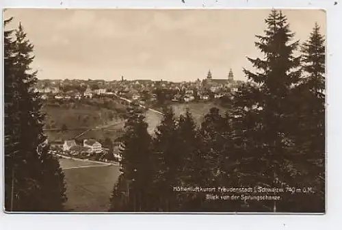 Freudenstadt - Blick von der Sprungschanze ngl 38.671