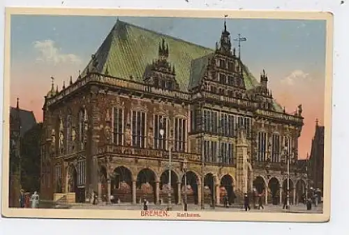 Bremen Rathaus um 1910? ngl 41.177