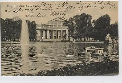 Stuttgart - Württ. Landestheater gl1920 36.530