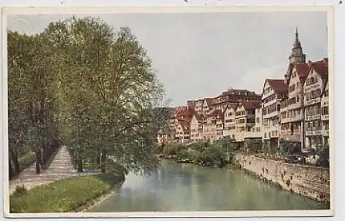 Tübingen - Neckarpartie mit Platanenallee gl1932 37.072