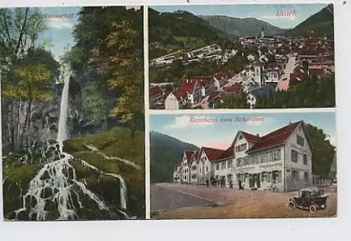 Urach-Wasserfall,Gasth. Zum Schwanen feldpgl1917 36.946