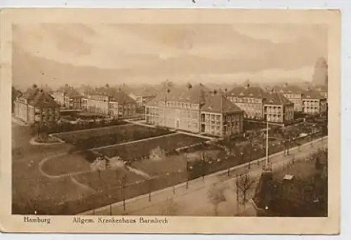 Hamburg - Krankenhaus Barmbeck feldpgl1918 36.673