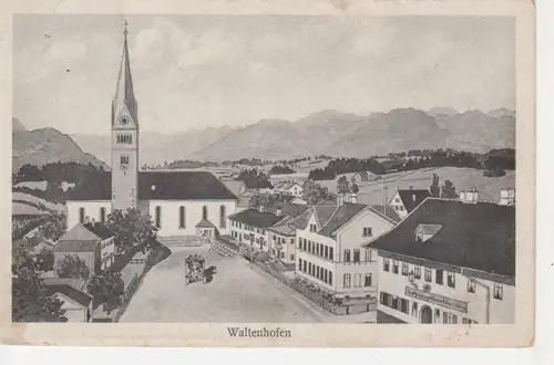 Waltenhofen Straßenpartie Gasthaus Adler ngl 66.494