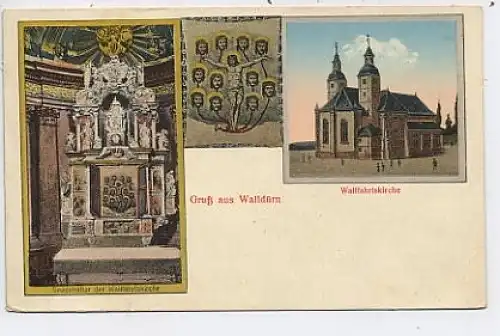 Gruß aus Walldürn - Wallfahrtskirche gl1932 38.731