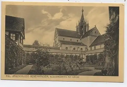 Kgl. Jagdschloß Bebenhausen, Klostergarten ngl 38.953