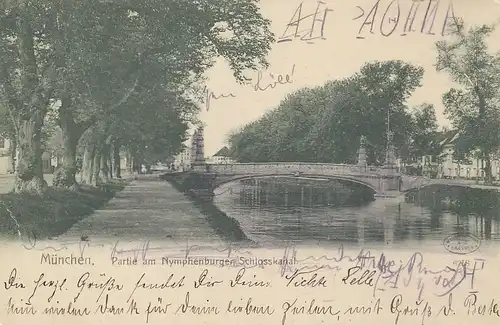 München Nymphenburger Schlosskanal gl1905 123.913