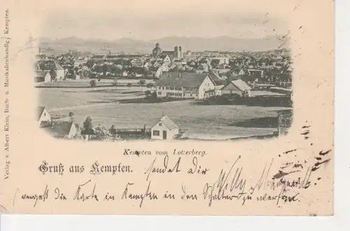 Kempten vom Lotterberg aus gl1897 66.530