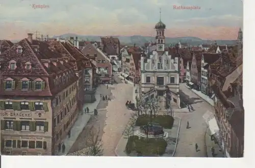 Kempten Rathausplatz Brauerei gl1907 66.526