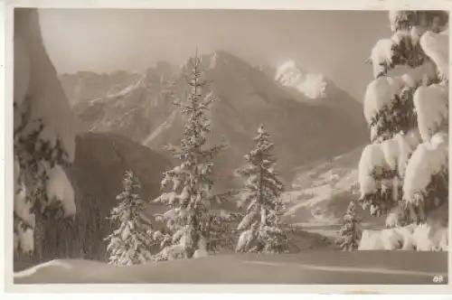 Berge bei Hindeland-Bad Oberdorf Schnee gl1934 28.326